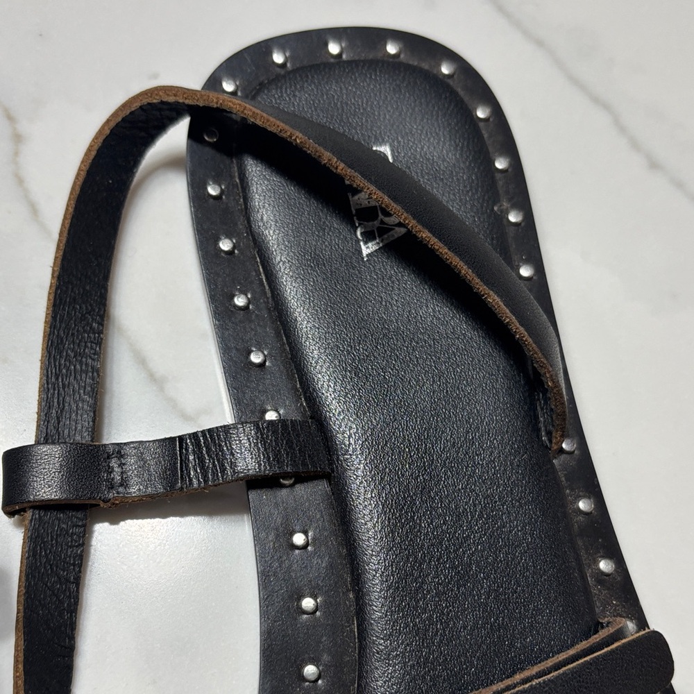 Zara Black Studded Sandals - Picture 6 of 10